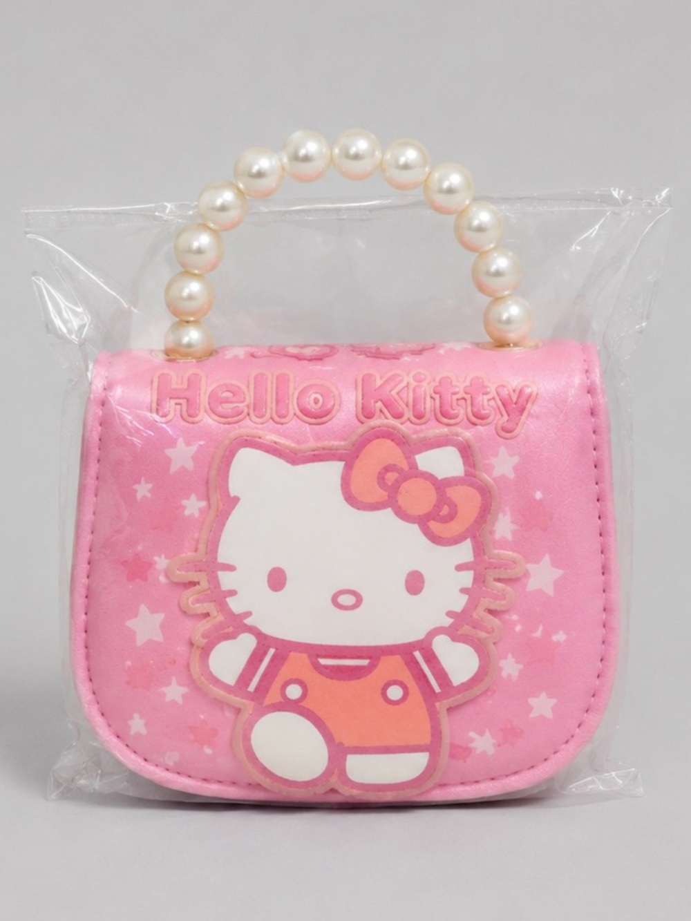 Hello Kitty Pink Mini Pearl Handle Purse – Cute Kids Crossbody Handbag
